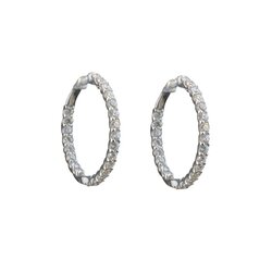 Aretes de Oro 14K con Diamantes