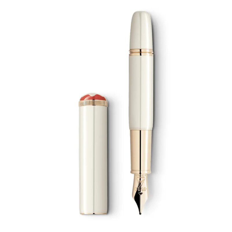 Pluma Fuente Marfil Montblanc Heritage Rouge et Noir "Baby"
