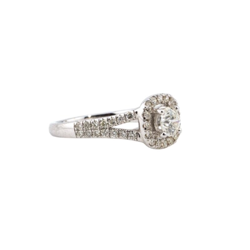 Anillo de Oro 14K con Diamantes