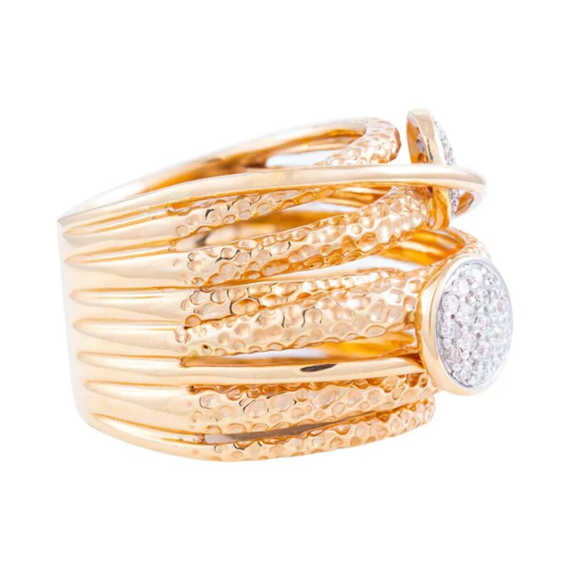 Anillo Jungle Spots En Oro 14k Con Diamantes