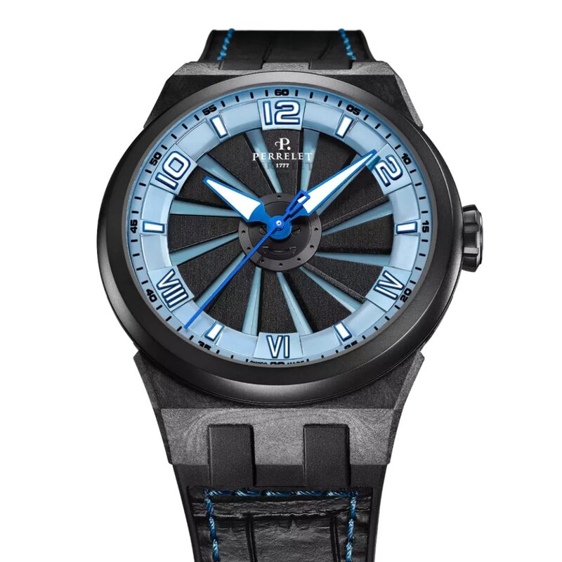 Reloj Perrelet Turbine Carbon Ice Blue