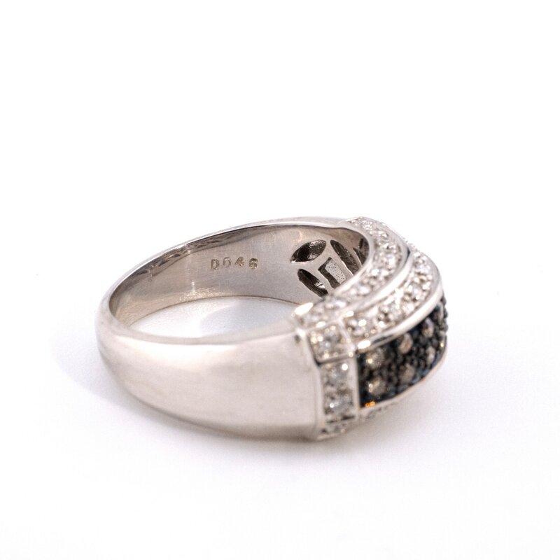 Anillo de Oro 14 K con Diamantes