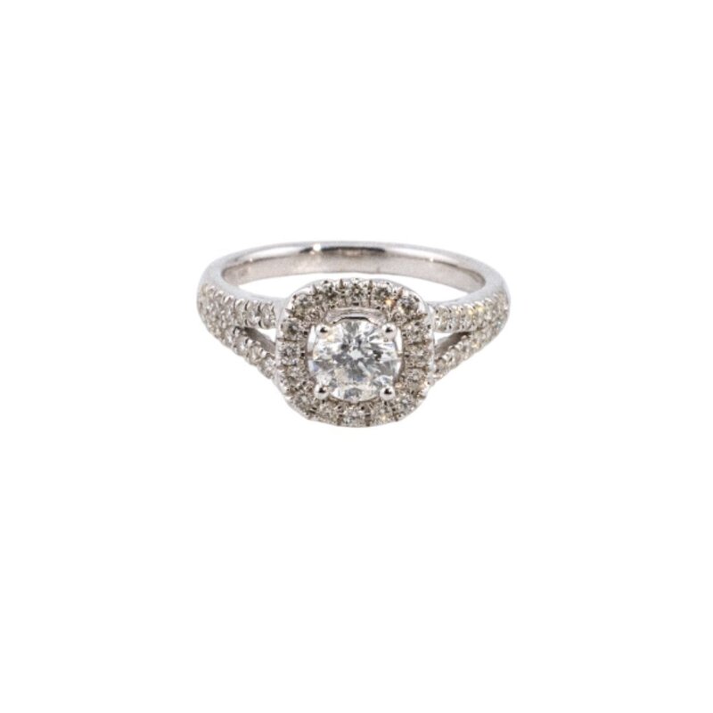 Anillo de Oro 14K con Diamantes