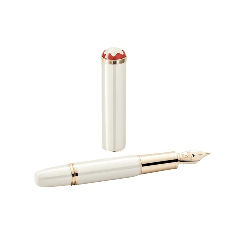 Pluma Fuente Marfil Montblanc Heritage Rouge et Noir "Baby"