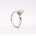 Anillo Solitario en Oro 14k con Diamante Corte Marquesa
