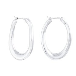 Arracadas Abstract En Oro Blanco 14k