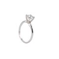 Anillo Solitario de Oro 14K con Diamante