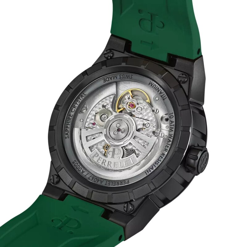 Reloj Perrelet Turbine Titanium Green