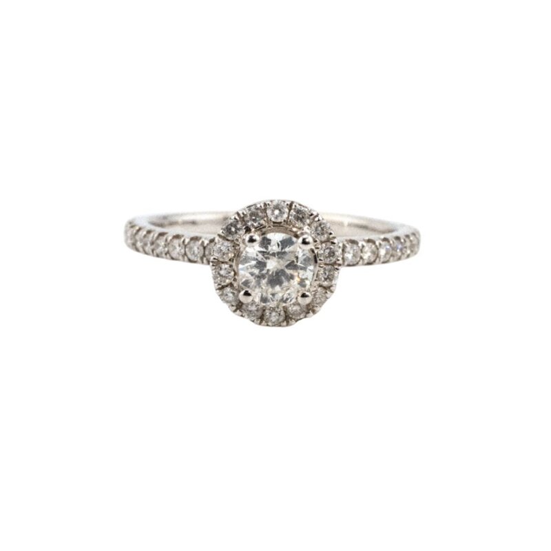 Anillo De Oro 14K con Diamantes