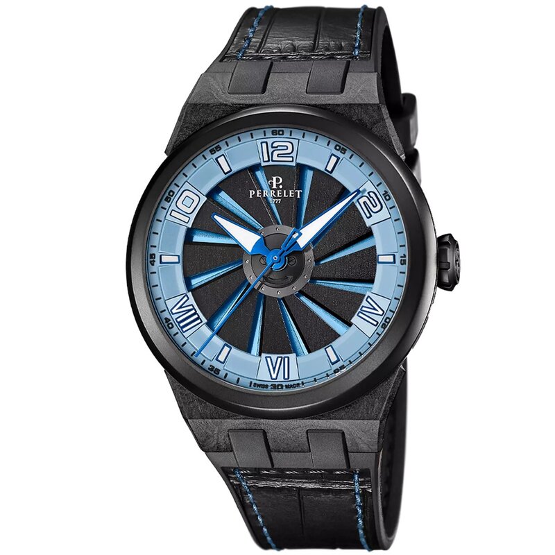Reloj Perrelet Turbine Carbon Ice Blue