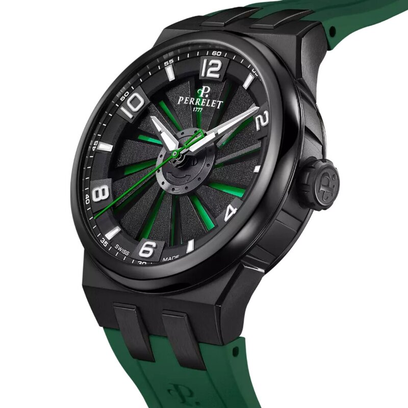 Reloj Perrelet Turbine Titanium Green