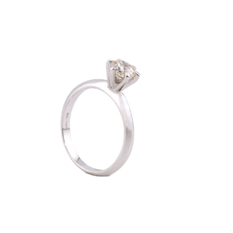 Anillo de Oro 14K Con Diamante