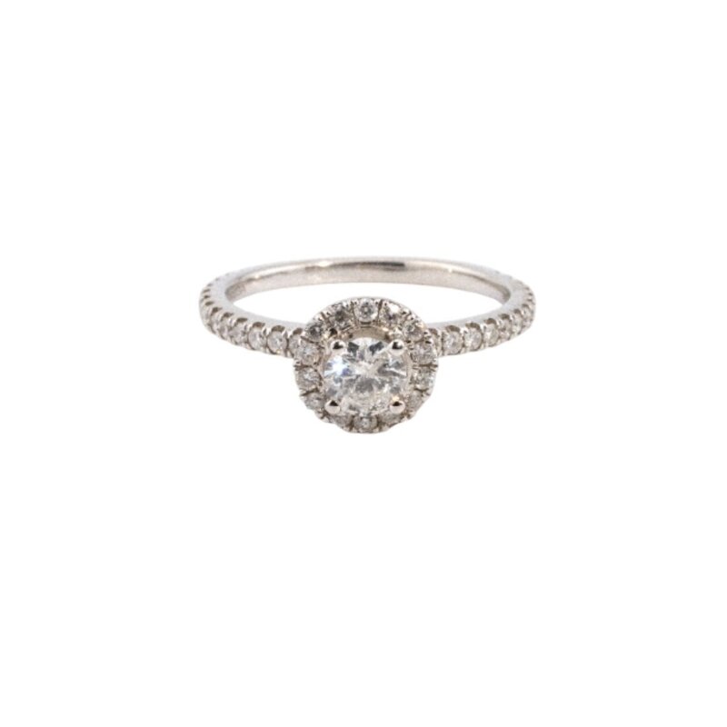 Anillo De Oro 14K con Diamantes