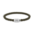 Brazalete Montblanc piel suave color caqui
