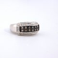 Anillo de Oro 14 K con Diamantes