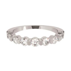 Churumbela con Diamantes de Oro Blanco de 14K