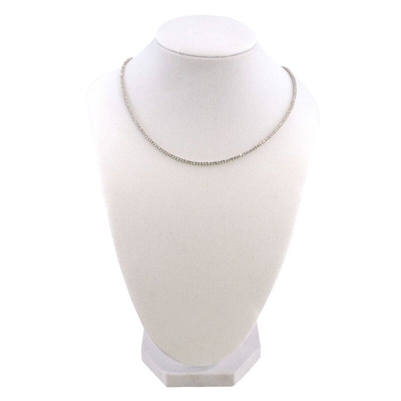 Gargantilla Tennis de Oro 14k con Diamantes