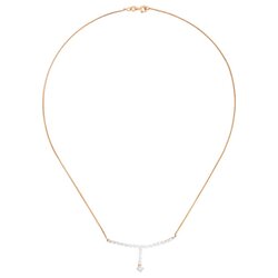 Gargantilla Con Diamantes En Oro Amarillo 14k