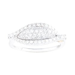 Anillo Zola En Oro Blanco 18k Con Diamantes