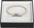 Brazalete Montblanc Meisterstück en cuero Beige Nublado