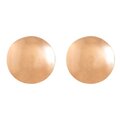 Aretes Botón Tipo Stud En Oro Rosa 14k